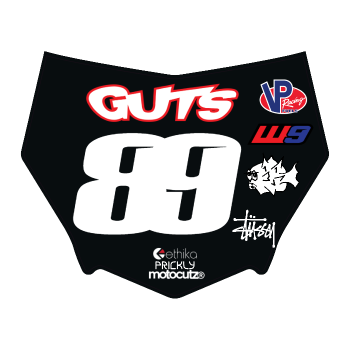 CUSTOM MOTOCUTZ FRONT PLATE DECAL