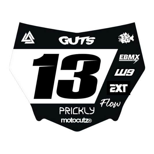 CUSTOM MOTOCUTZ FRONT PLATE DECAL