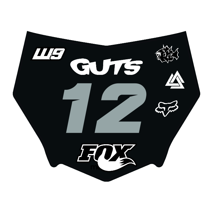 CUSTOM MOTOCUTZ FRONT PLATE DECAL