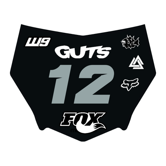 CUSTOM MOTOCUTZ FRONT PLATE DECAL