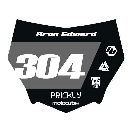 CUSTOM MOTOCUTZ FRONT PLATE DECAL