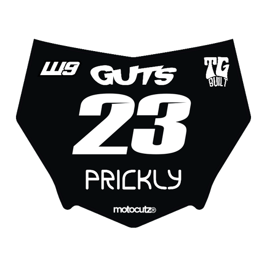 CUSTOM MOTOCUTZ FRONT PLATE DECAL