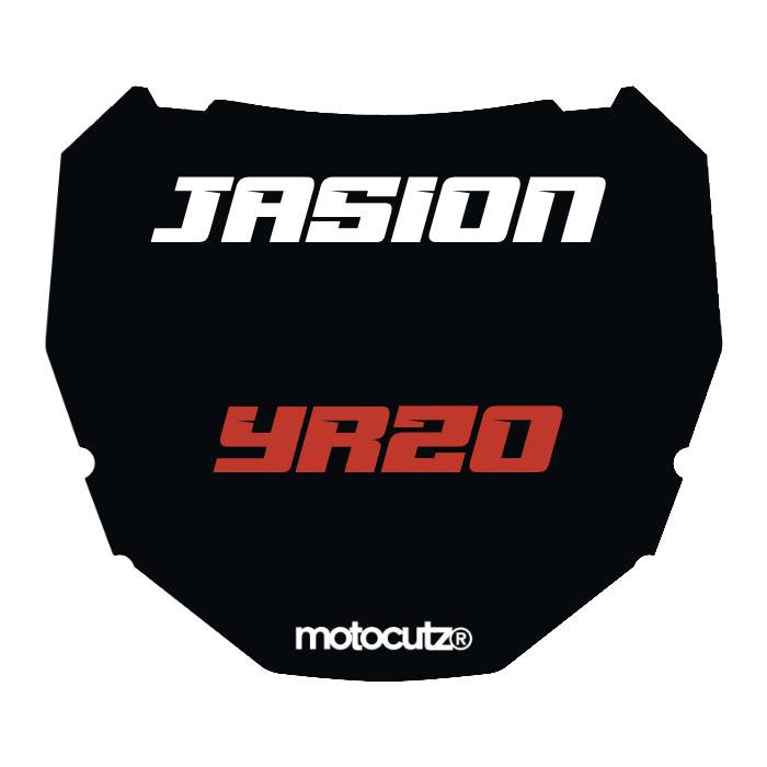 CUSTOM ODI NUMBER PLATE DECAL