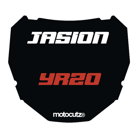 CUSTOM ODI NUMBER PLATE DECAL
