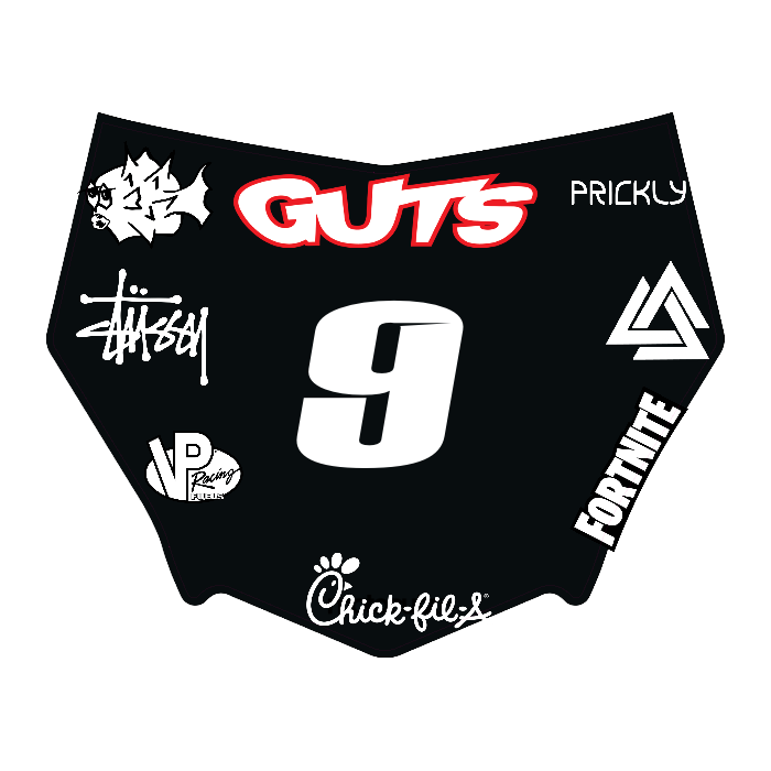 CUSTOM MOTOCUTZ FRONT PLATE DECAL