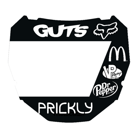 CUSTOM ODI NUMBER PLATE DECAL