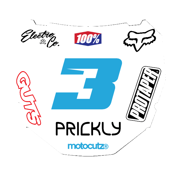 CUSTOM ODI NUMBER PLATE DECAL