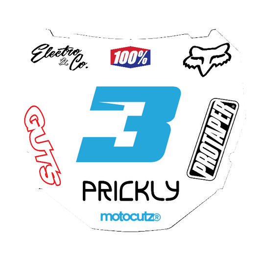 CUSTOM ODI NUMBER PLATE DECAL