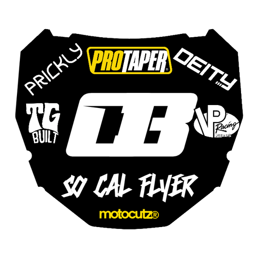 CUSTOM ODI NUMBER PLATE DECAL