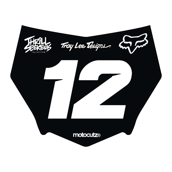 CUSTOM MOTOCUTZ FRONT PLATE DECAL