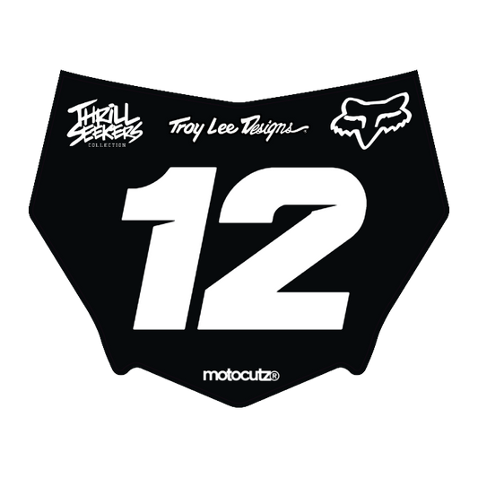 CUSTOM MOTOCUTZ FRONT PLATE DECAL