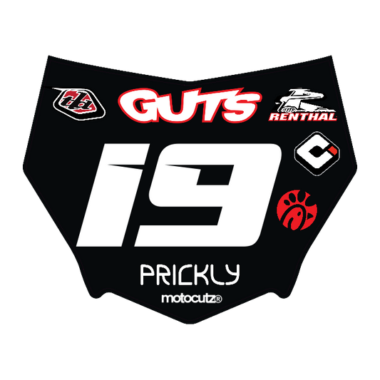 CUSTOM MOTOCUTZ FRONT PLATE DECAL