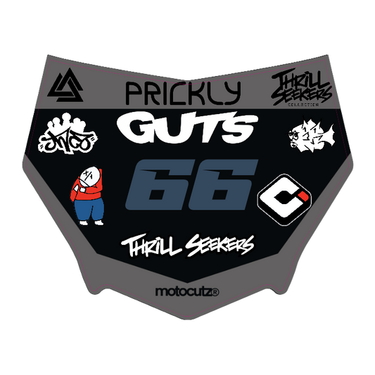 CUSTOM MOTOCUTZ FRONT PLATE DECAL