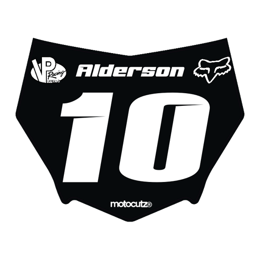CUSTOM MOTOCUTZ FRONT PLATE DECAL