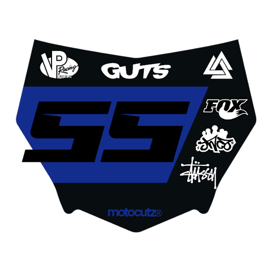 CUSTOM MOTOCUTZ FRONT PLATE DECAL