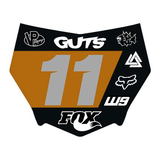 CUSTOM MOTOCUTZ FRONT PLATE DECAL