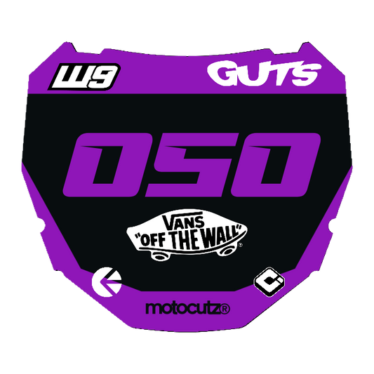 CUSTOM ODI NUMBER PLATE DECAL