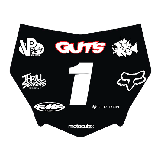 CUSTOM MOTOCUTZ FRONT PLATE DECAL
