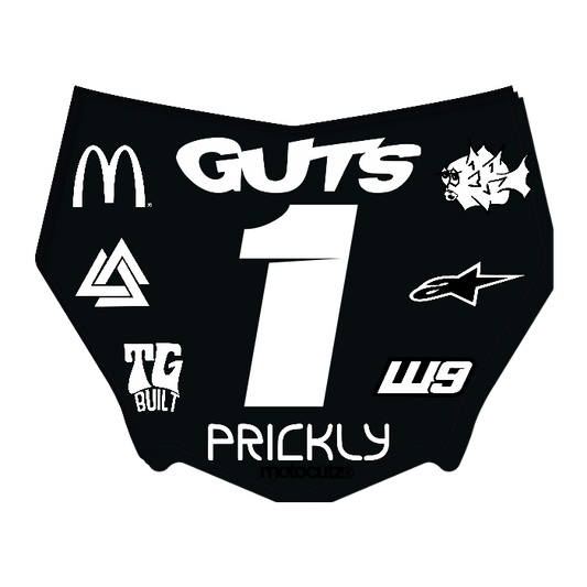 CUSTOM MOTOCUTZ FRONT PLATE DECAL