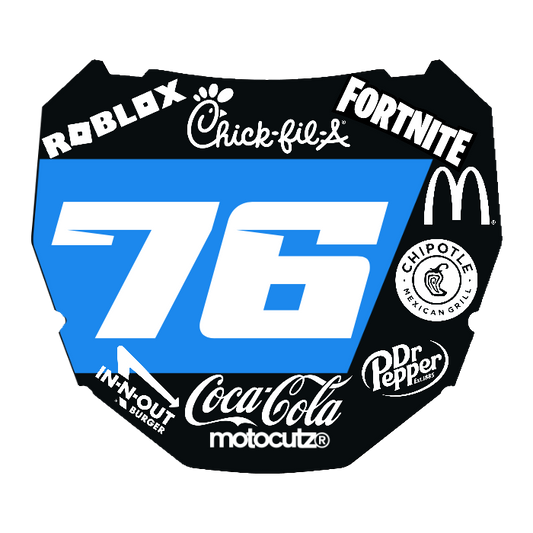 CUSTOM ODI NUMBER PLATE DECAL