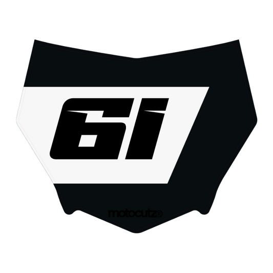 CUSTOM MOTOCUTZ FRONT PLATE DECAL