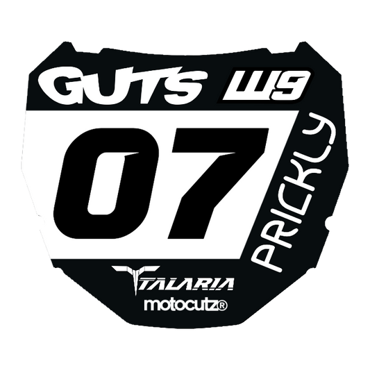 CUSTOM ODI NUMBER PLATE DECAL
