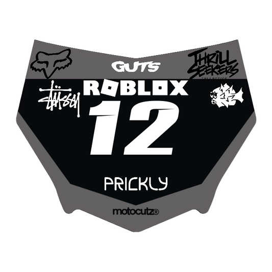 CUSTOM MOTOCUTZ FRONT PLATE DECAL