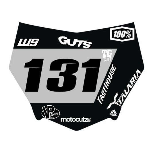 CUSTOM MOTOCUTZ FRONT PLATE DECAL