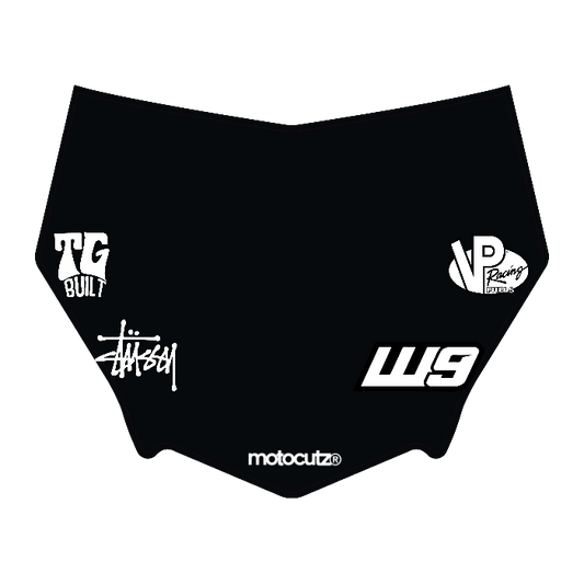 CUSTOM MOTOCUTZ FRONT PLATE DECAL