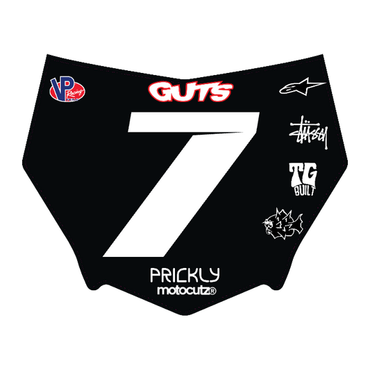 CUSTOM MOTOCUTZ FRONT PLATE DECAL