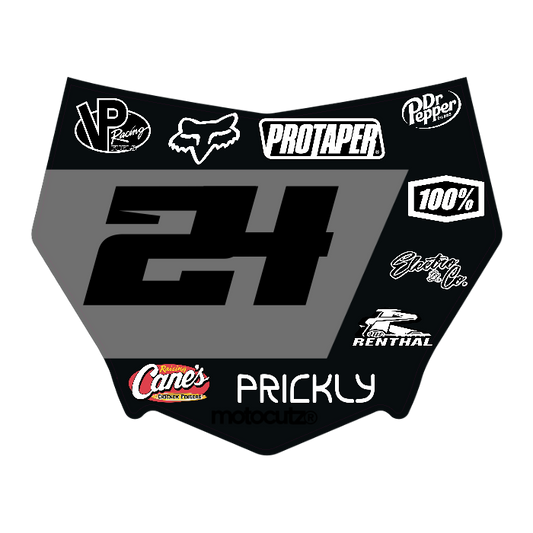 CUSTOM MOTOCUTZ FRONT PLATE DECAL