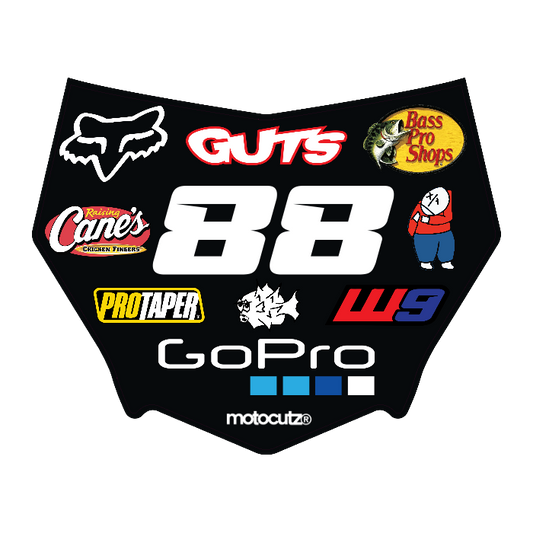 CUSTOM MOTOCUTZ FRONT PLATE DECAL