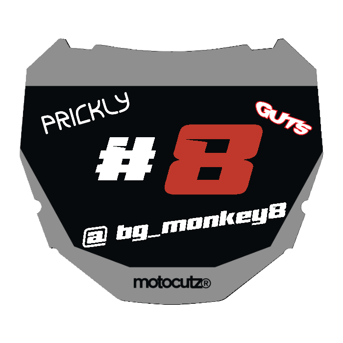CUSTOM ODI NUMBER PLATE DECAL