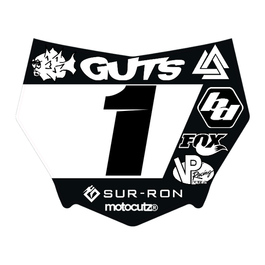 CUSTOM MOTOCUTZ FRONT PLATE DECAL