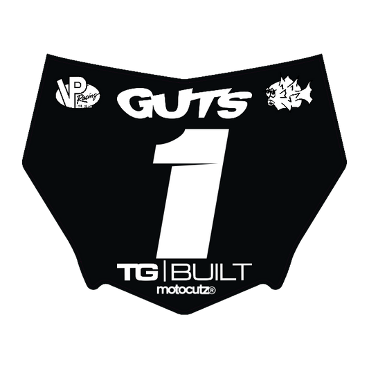 CUSTOM MOTOCUTZ FRONT PLATE DECAL