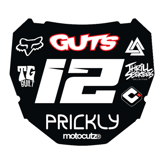 CUSTOM ODI NUMBER PLATE DECAL