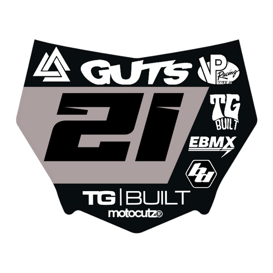 CUSTOM MOTOCUTZ FRONT PLATE DECAL