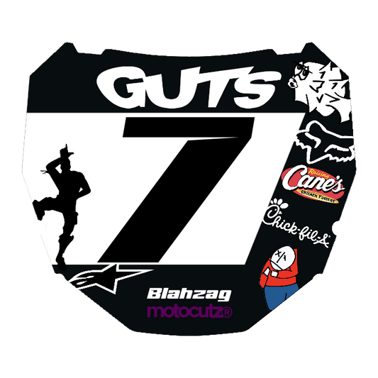 CUSTOM ODI NUMBER PLATE DECAL