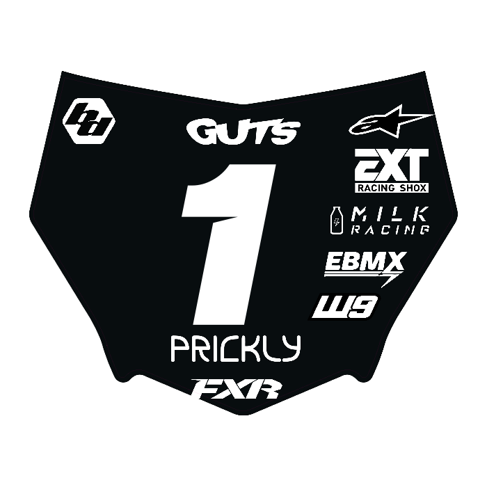 CUSTOM MOTOCUTZ FRONT PLATE DECAL
