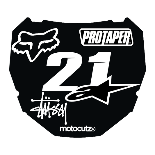 CUSTOM ODI NUMBER PLATE DECAL