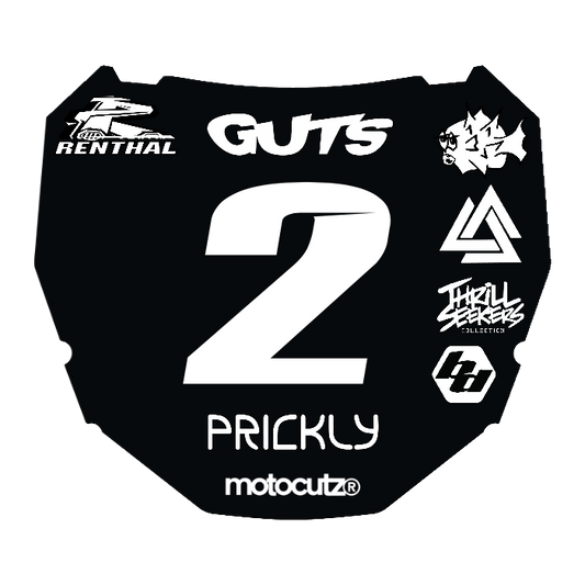 CUSTOM ODI NUMBER PLATE DECAL