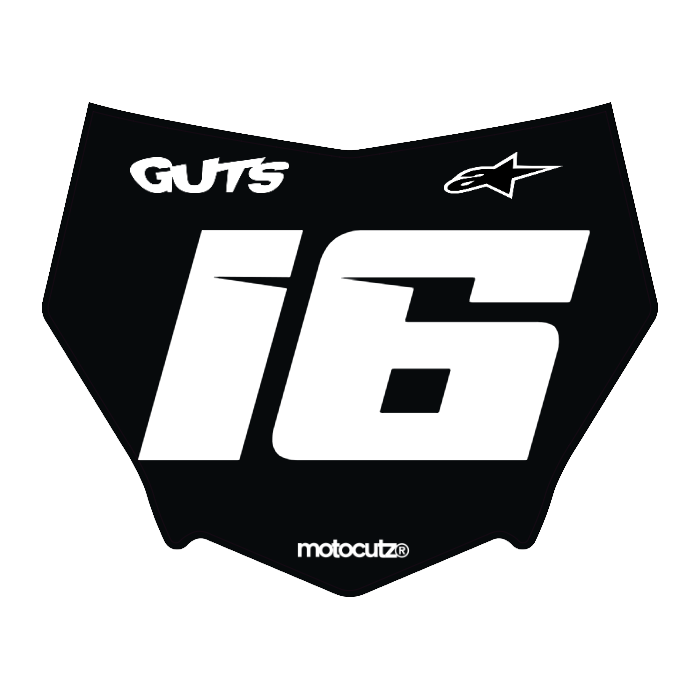 CUSTOM MOTOCUTZ FRONT PLATE DECAL