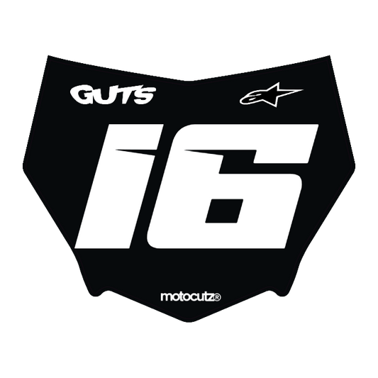 CUSTOM MOTOCUTZ FRONT PLATE DECAL
