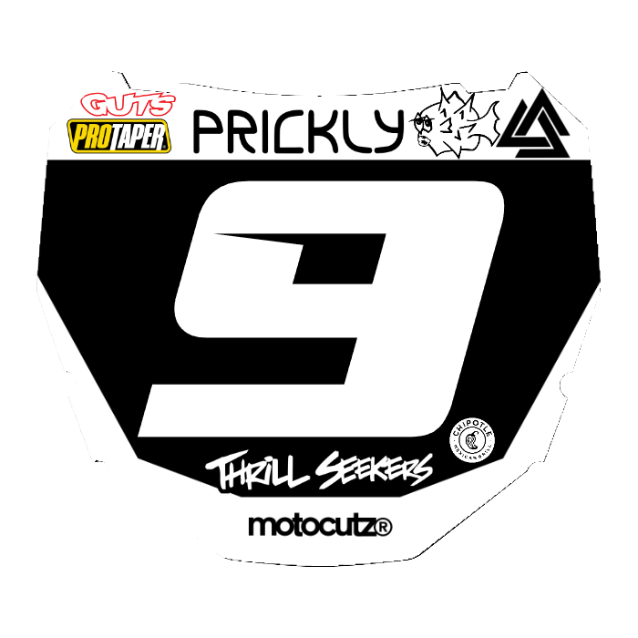 CUSTOM ODI NUMBER PLATE DECAL