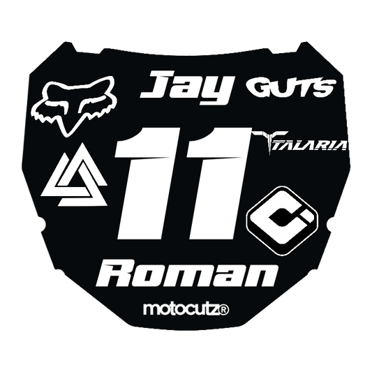 CUSTOM ODI NUMBER PLATE DECAL