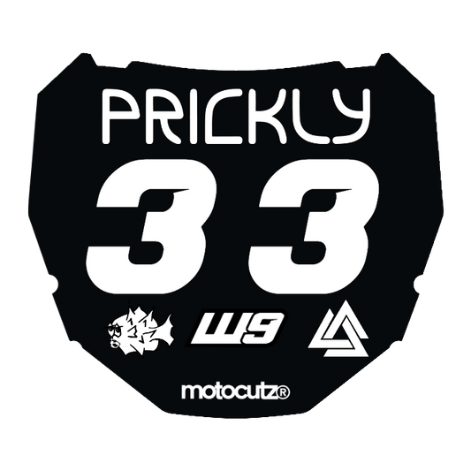 CUSTOM ODI NUMBER PLATE DECAL