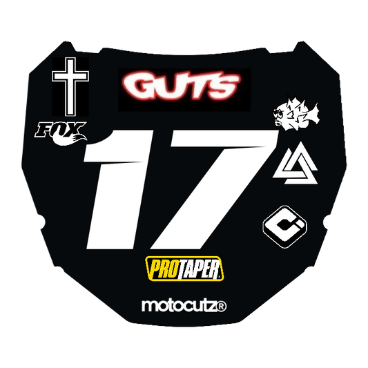 CUSTOM ODI NUMBER PLATE DECAL