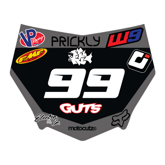 CUSTOM MOTOCUTZ FRONT PLATE DECAL