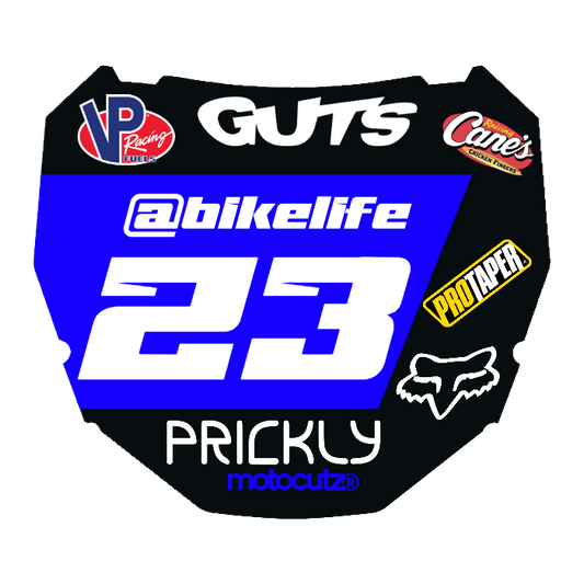 CUSTOM ODI NUMBER PLATE DECAL