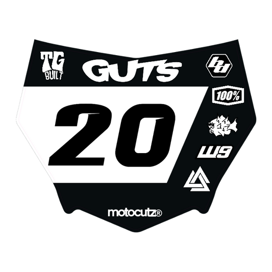 CUSTOM MOTOCUTZ FRONT PLATE DECAL